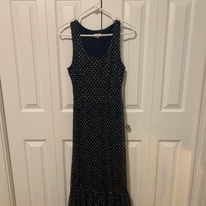 Polka dot maxi dress